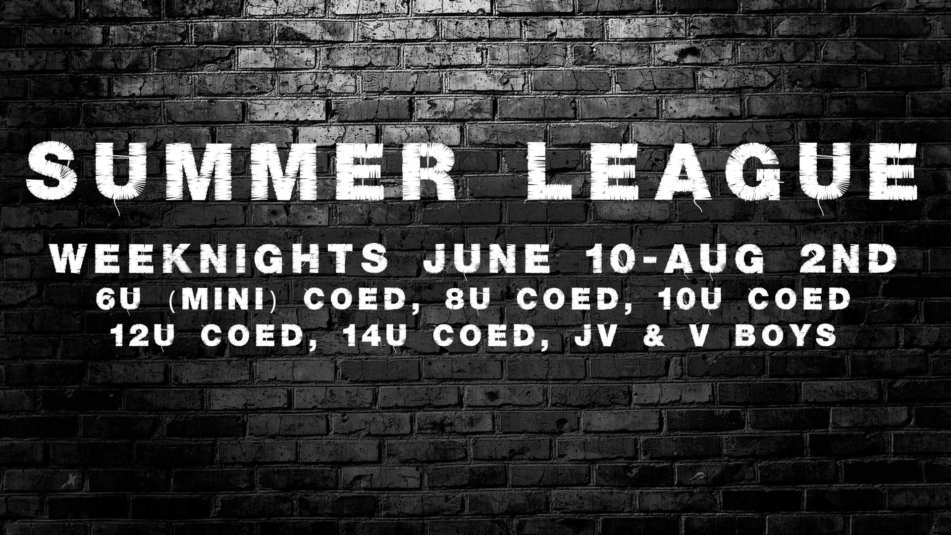Summer League - GAMES ONLY REGISTRATION
